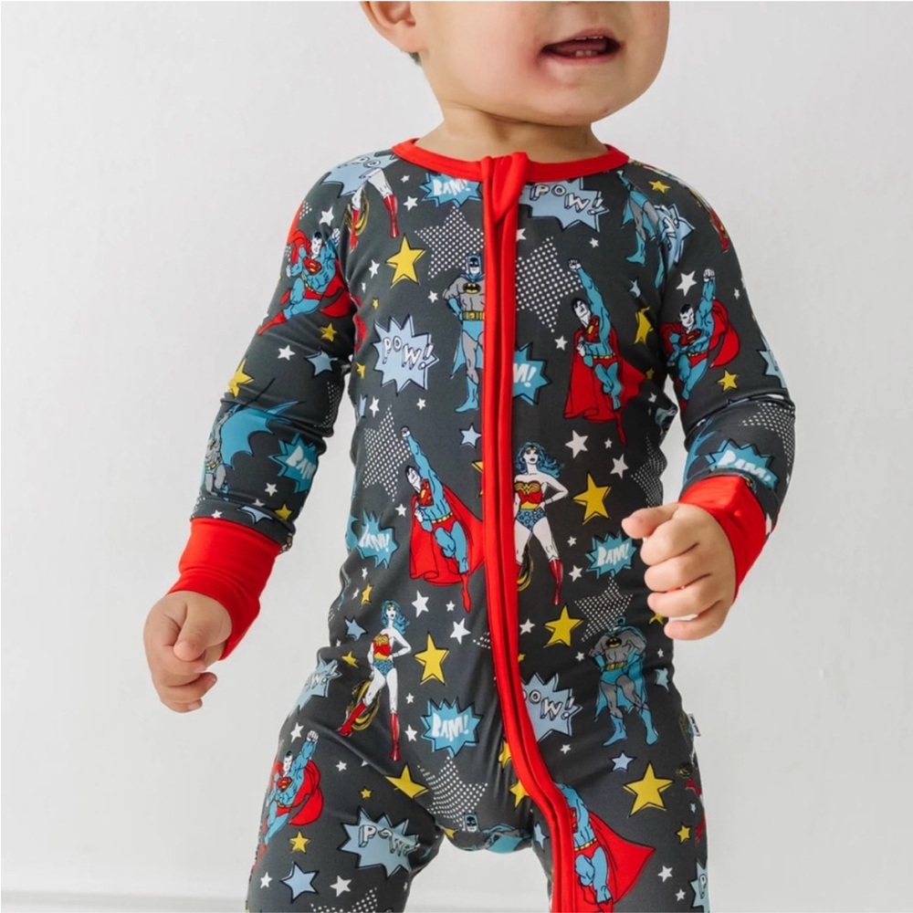 Little Sleepies DC Justice League Zippy 3-6 Months